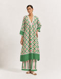 Green kurti set